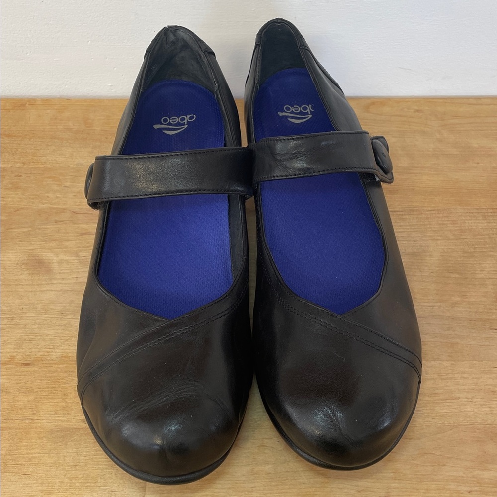 Abeo Cate small heel leather Mary Janes dancing shoes size 10 (fit like 10.5) - Picture 2 of 16